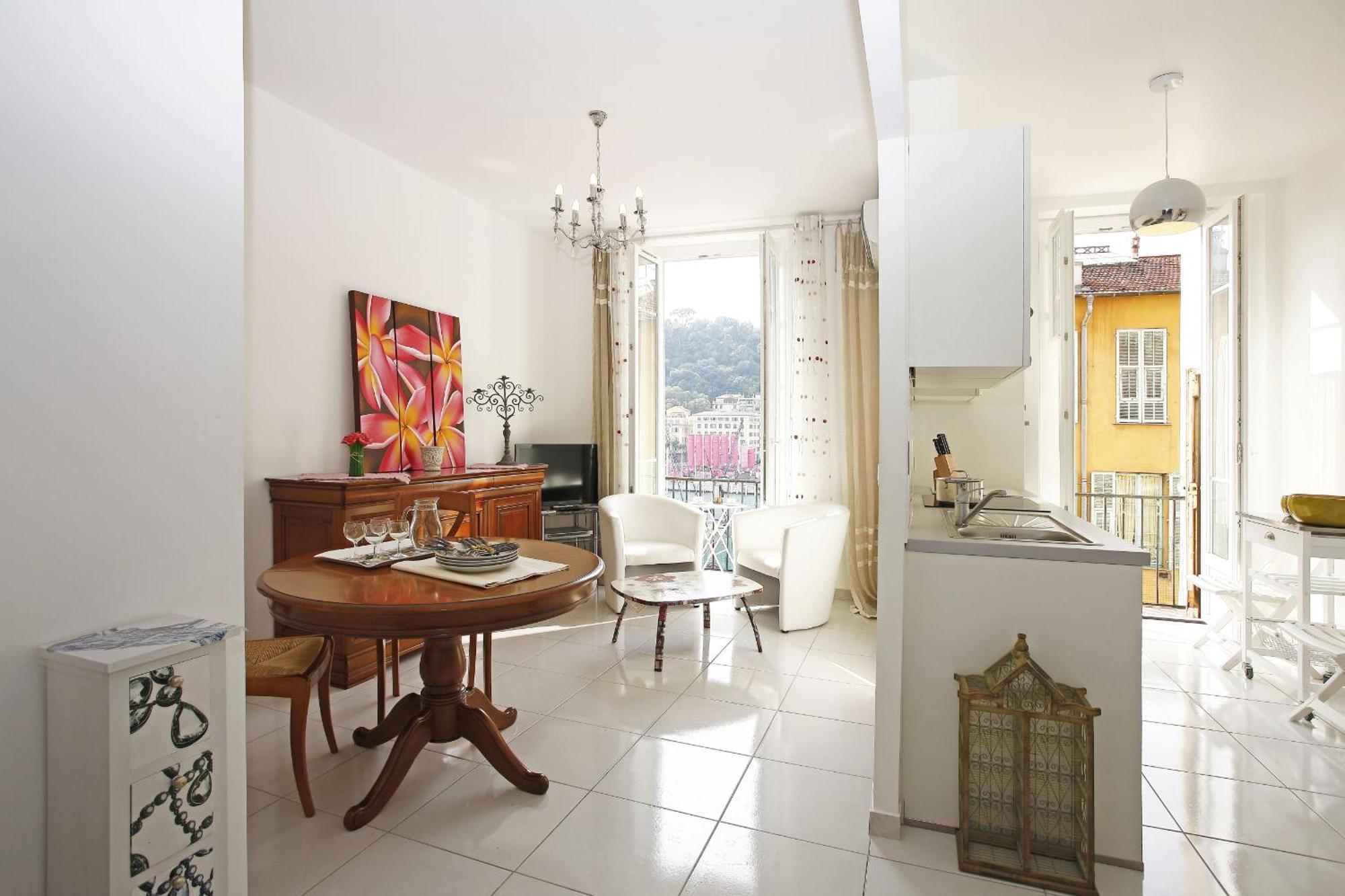 Aigue-Marine - Superbe Appartement Vue Mer 4 Personnes Au Port De Nice Eksteriør bilde